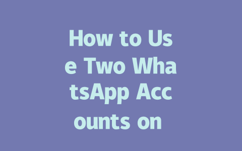 How to Use Two WhatsApp Accounts on One iPhone in 2025 一