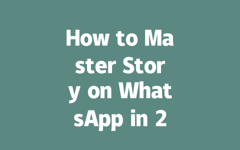 How to Master Story on WhatsApp in 2025: Step-by-Step Guide 一