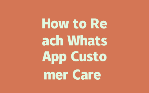How to Reach WhatsApp Customer Care in 2025 一