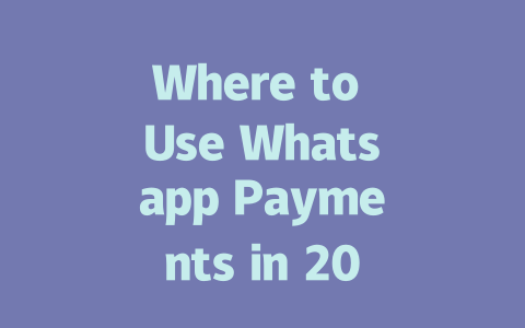 Where to Use Whatsapp Payments in 2025 一