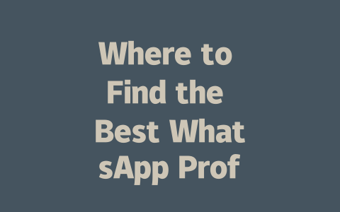 Where to Find the Best WhatsApp Profile Pictures in 2025 一