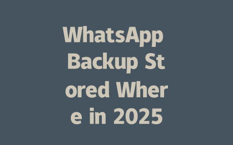 WhatsApp Backup Stored Where in 2025 一