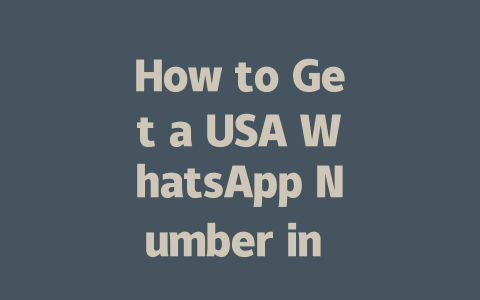 How to Get a USA WhatsApp Number in 2025 for Free 一