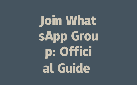 Join WhatsApp Group: Official Guide for 2025 一