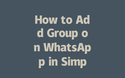 How to Add Group on WhatsApp in Simple Steps 2025 Guide 一