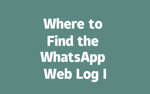 Where to Find the WhatsApp Web Log In Link 2025 Guide 一