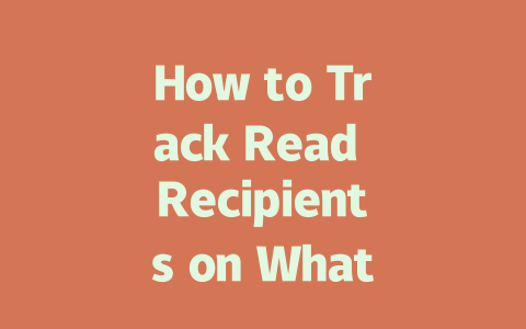 How to Track Read Recipients on WhatsApp in 2025 一