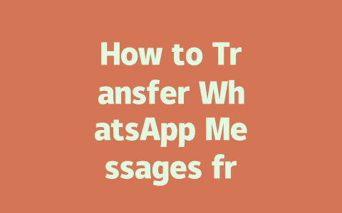 How to Transfer WhatsApp Messages from Android to iPhone in 2025 一
