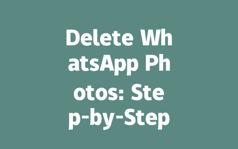 Delete WhatsApp Photos: Step-by-Step Guide for 2025 一