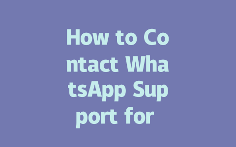 How to Contact WhatsApp Support for Effective Assistance in 2025 一