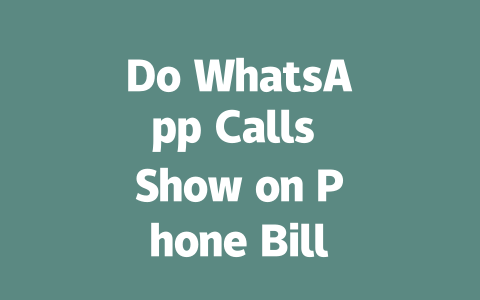Do WhatsApp Calls Show on Phone Bill: 2025 Guide 一