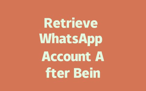 Retrieve WhatsApp Account After Being Hacked: Step-by-Step Guide 一