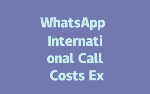 WhatsApp International Call Costs Explained 2025 Guide 一