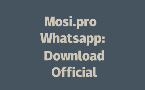 Mosi.pro Whatsapp: Download Official Web App for Desktop in 2025 一