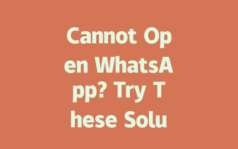 Cannot Open WhatsApp? Try These Solutions in 2025 一