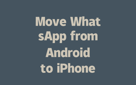 Move WhatsApp from Android to iPhone: 2025 Guide 一