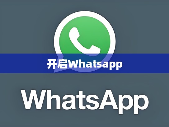 开启Whatsapp