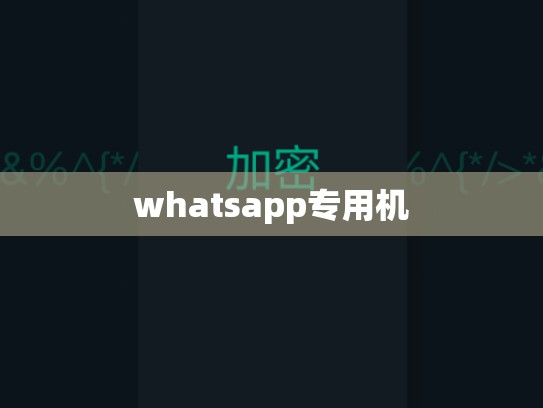 whatsapp专用机