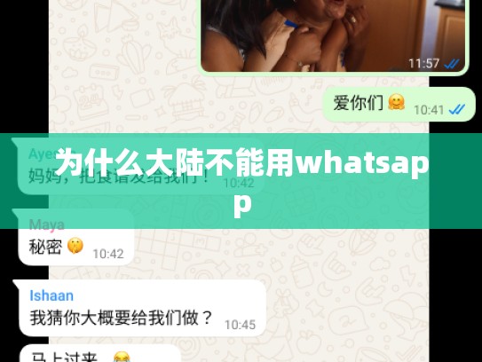 为什么大陆不能用whatsapp