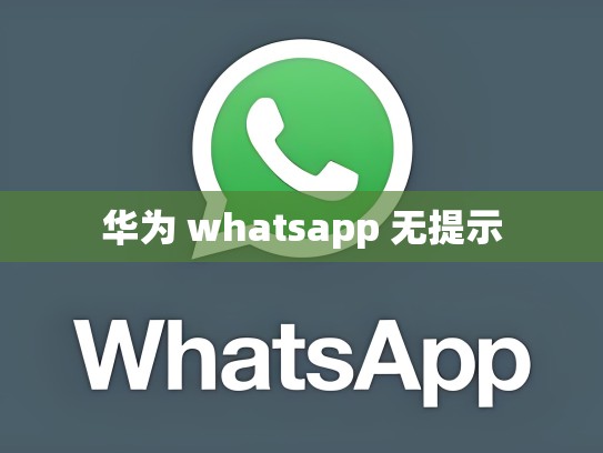 华为 whatsapp 无提示
