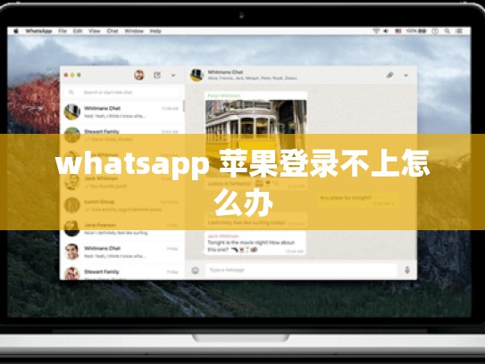 whatsapp 苹果登录不上怎么办