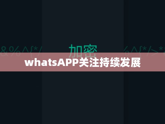 whatsAPP关注持续发展