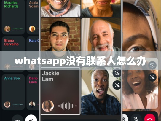 whatsapp没有联系人怎么办