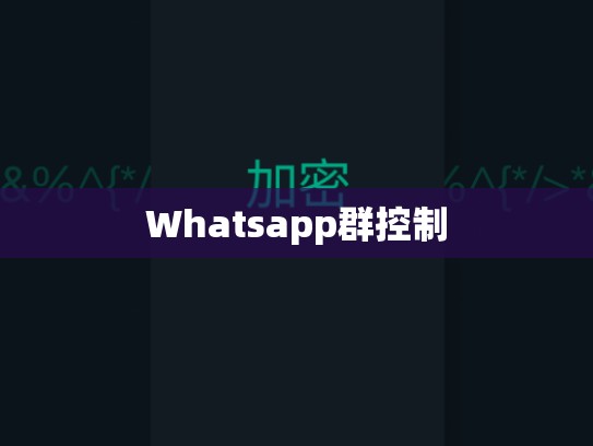Whatsapp群控制