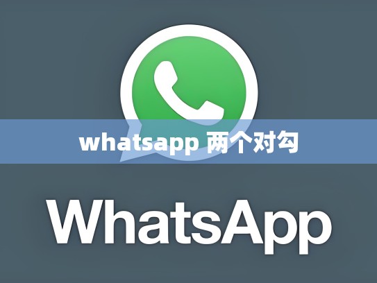 whatsapp 两个对勾