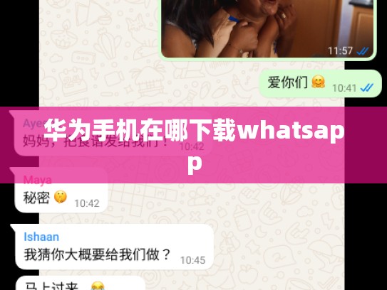 华为手机在哪下载whatsapp
