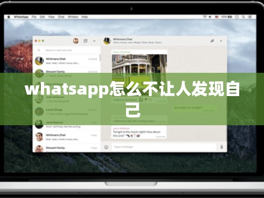 whatsapp怎么不让人发现自己