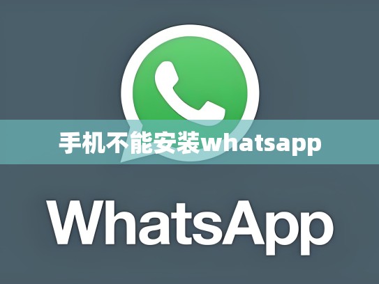 手机不能安装whatsapp