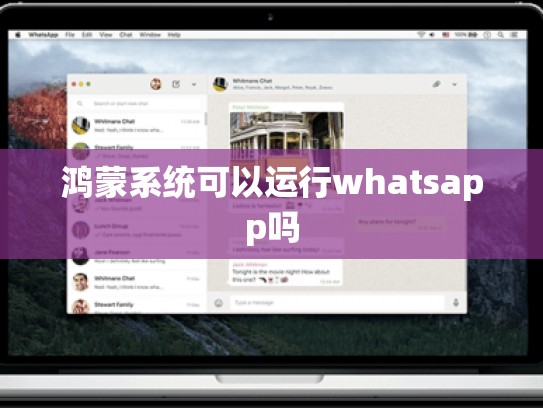 鸿蒙系统可以运行whatsapp吗