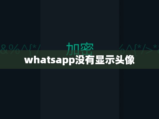 whatsapp没有显示头像