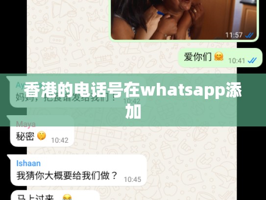 香港的电话号在whatsapp添加