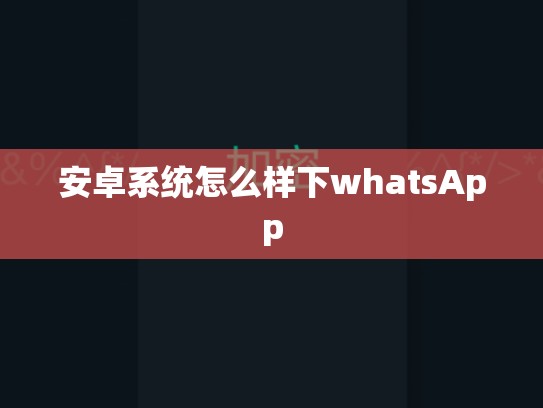 安卓系统怎么样下whatsApp