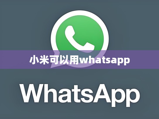 小米可以用whatsapp