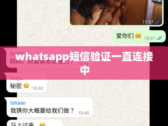 whatsapp短信验证一直连接中
