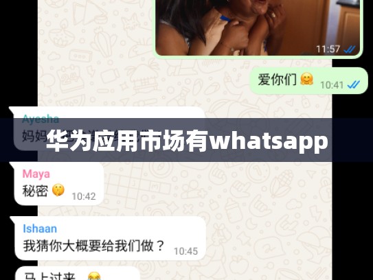 华为应用市场有whatsapp