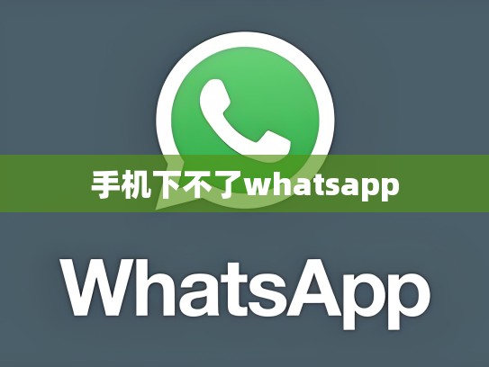 手机下不了whatsapp