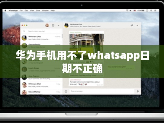 华为手机用不了whatsapp日期不正确