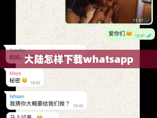 大陆怎样下载whatsapp