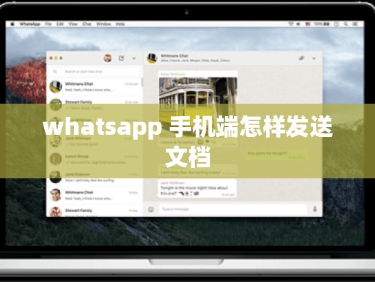whatsapp 手机端怎样发送文档
