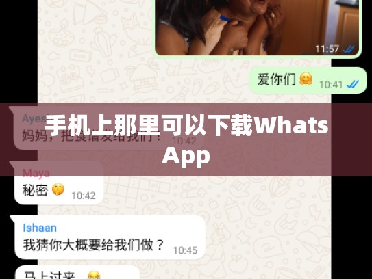 手机上那里可以下载WhatsApp