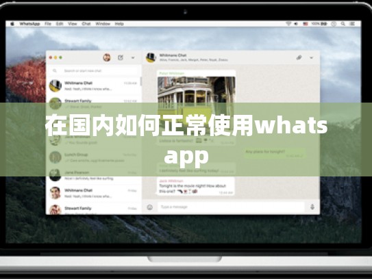 在国内如何正常使用whatsapp