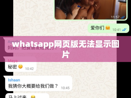 whatsapp网页版无法显示图片