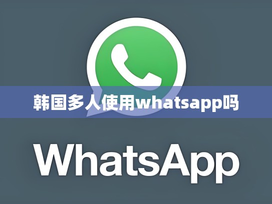 韩国多人使用whatsapp吗