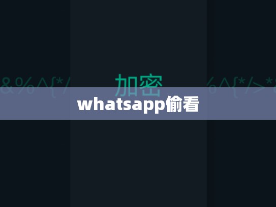 whatsapp偷看