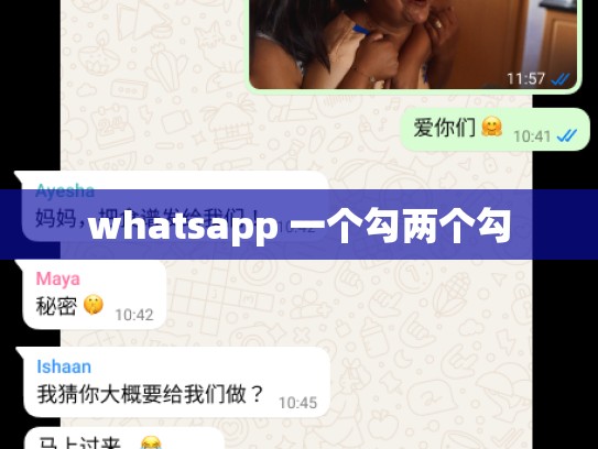 whatsapp 一个勾两个勾