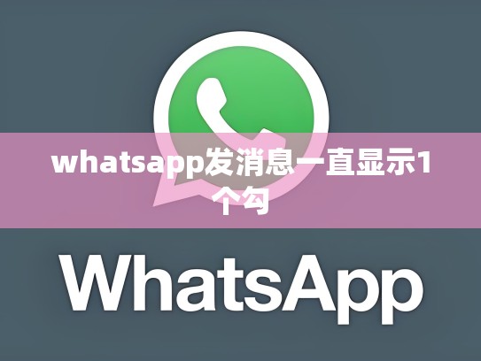 whatsapp发消息一直显示1个勾